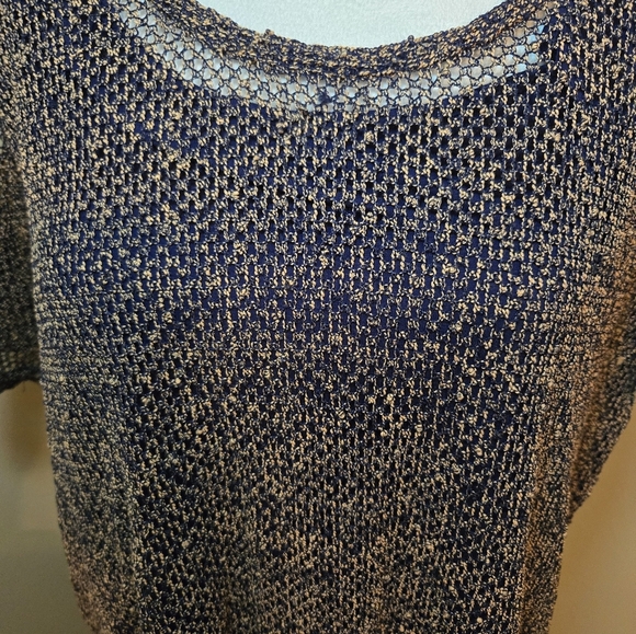 Rockmans Blue & gold short sleeve Blouse - Picture 3 of 14